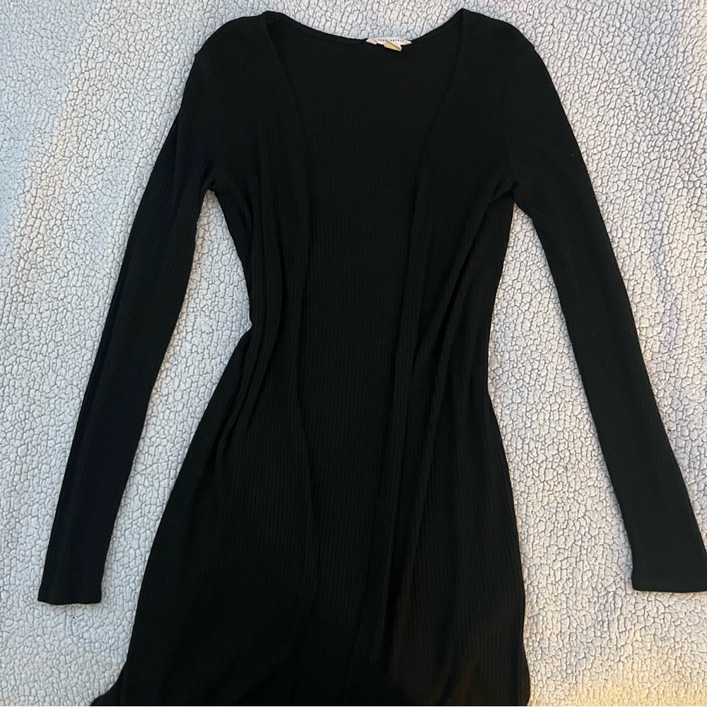 long black cardigan